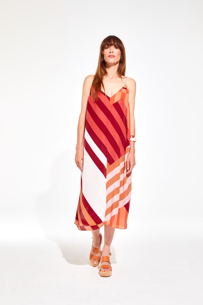 Miami Shibuya Dress in Coral, from Mapoesie