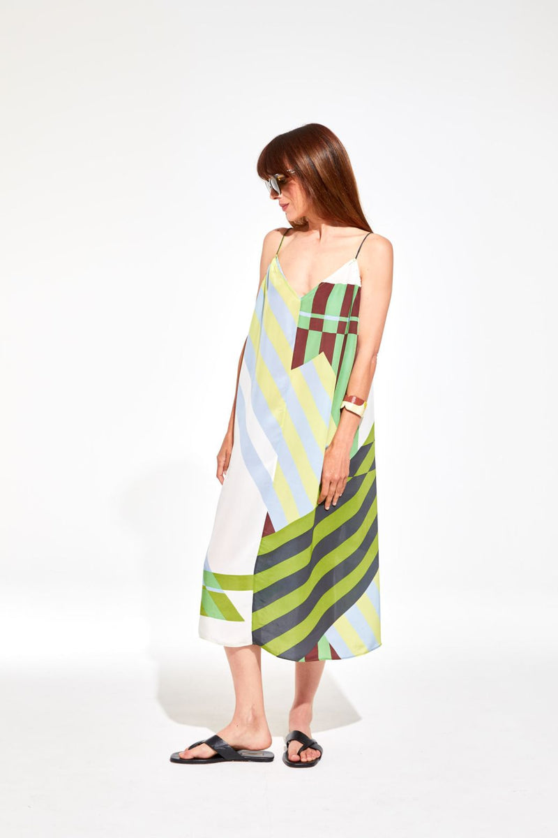 Miami Shibuya Dress in Khaki, from Mapoesie
