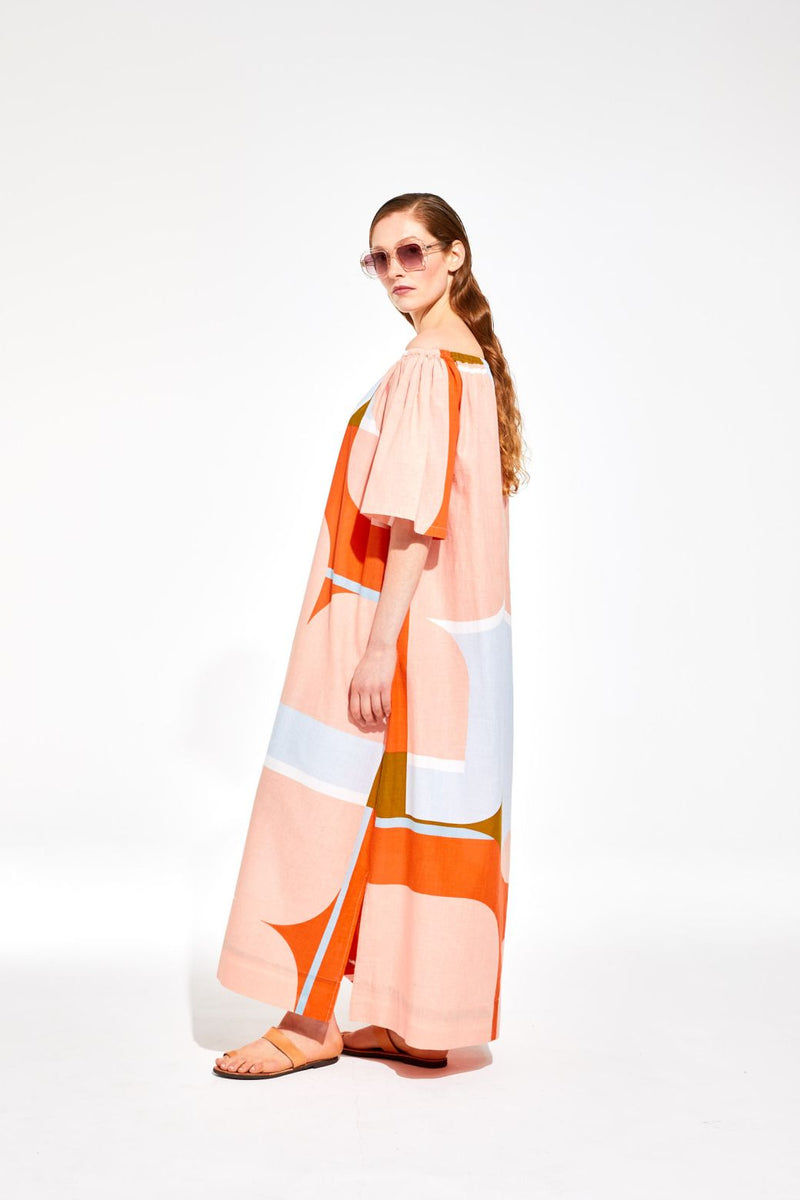 Palao Chance Dress in Orange, from Mapoesie