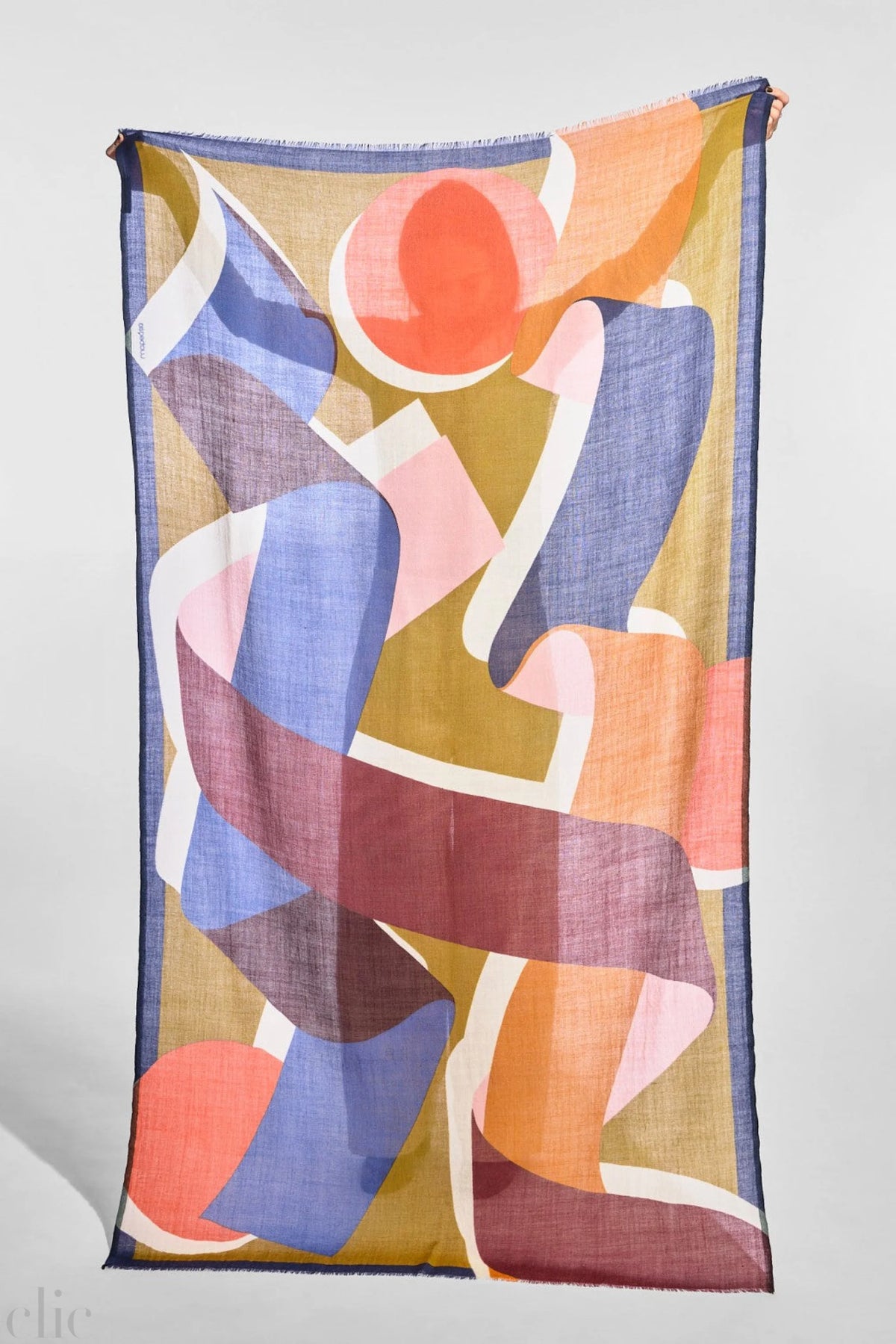 Ruban Scarf in Khaki, from Mapoesie