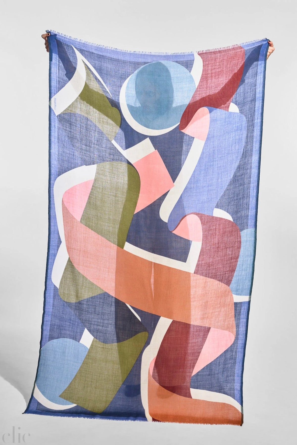 Ruban Scarf in Navy, from Mapoesie