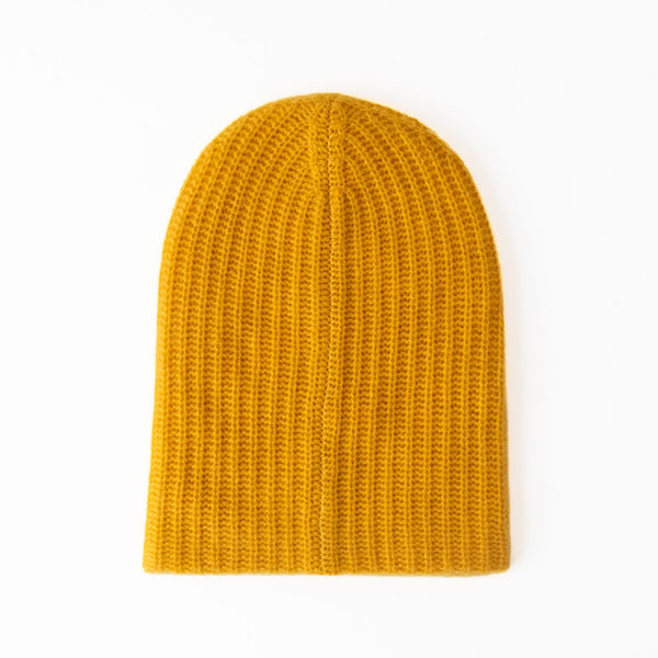 Cashmere Luxe Ribbed Beanie, from White & Warren