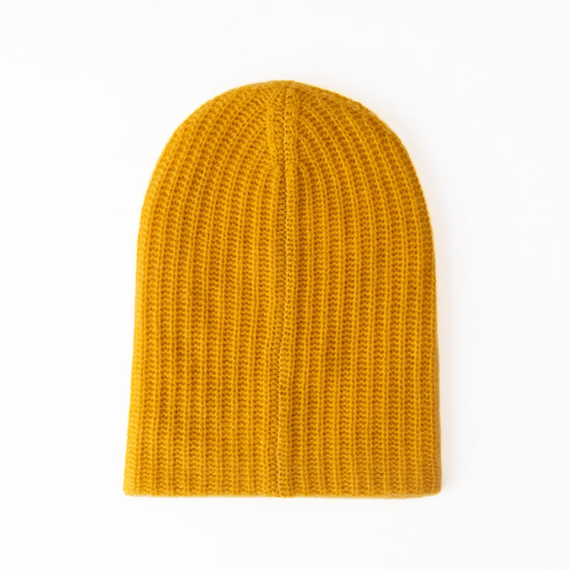 Cashmere Luxe Ribbed Beanie, from White & Warrem