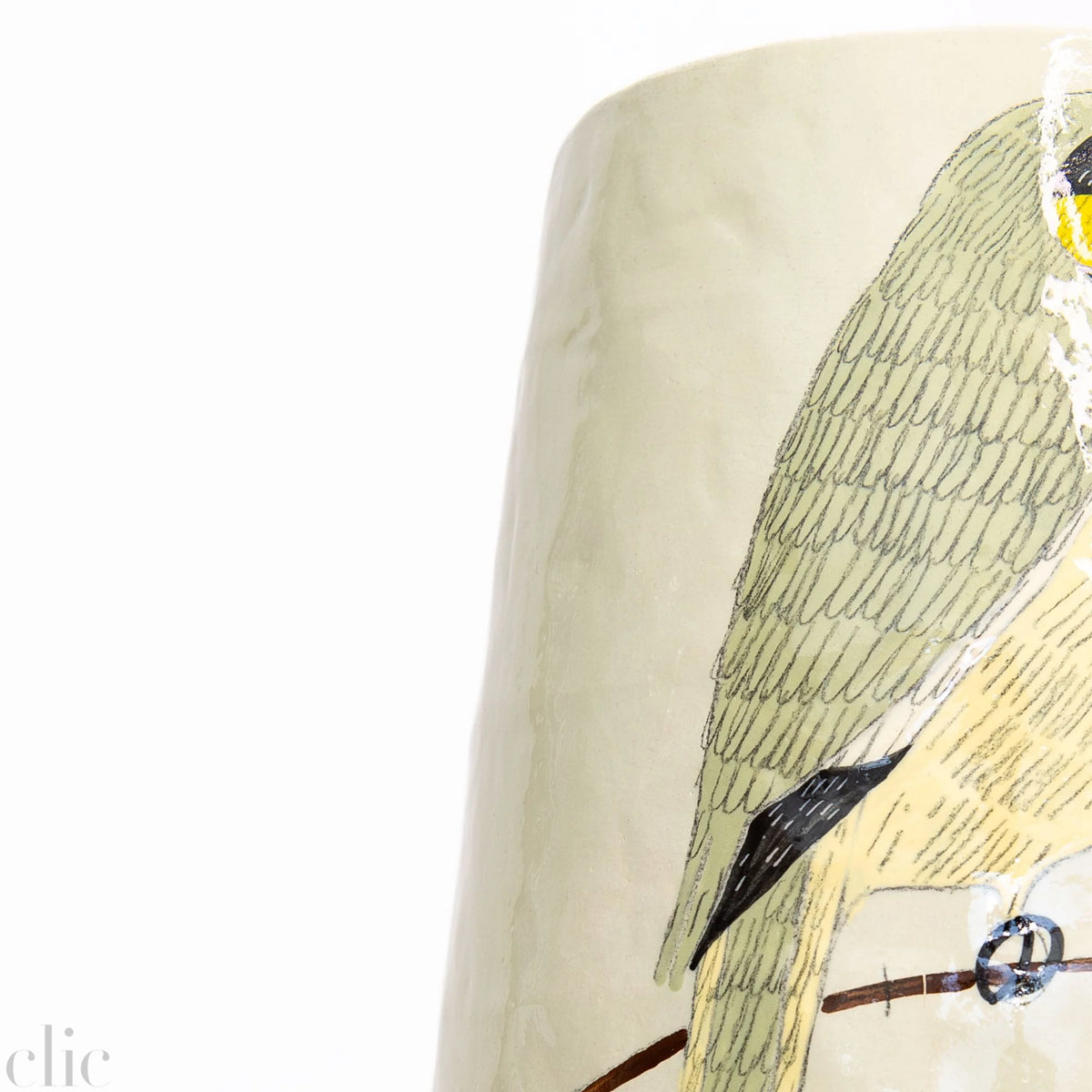 Large Bird Vase in Green, from Gemma Orkin Ceramics