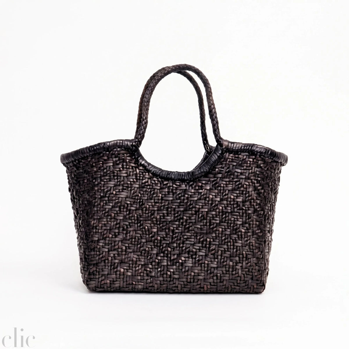 Small Maori Nantucket bag in Black and Brown, from Dragon Diffusion