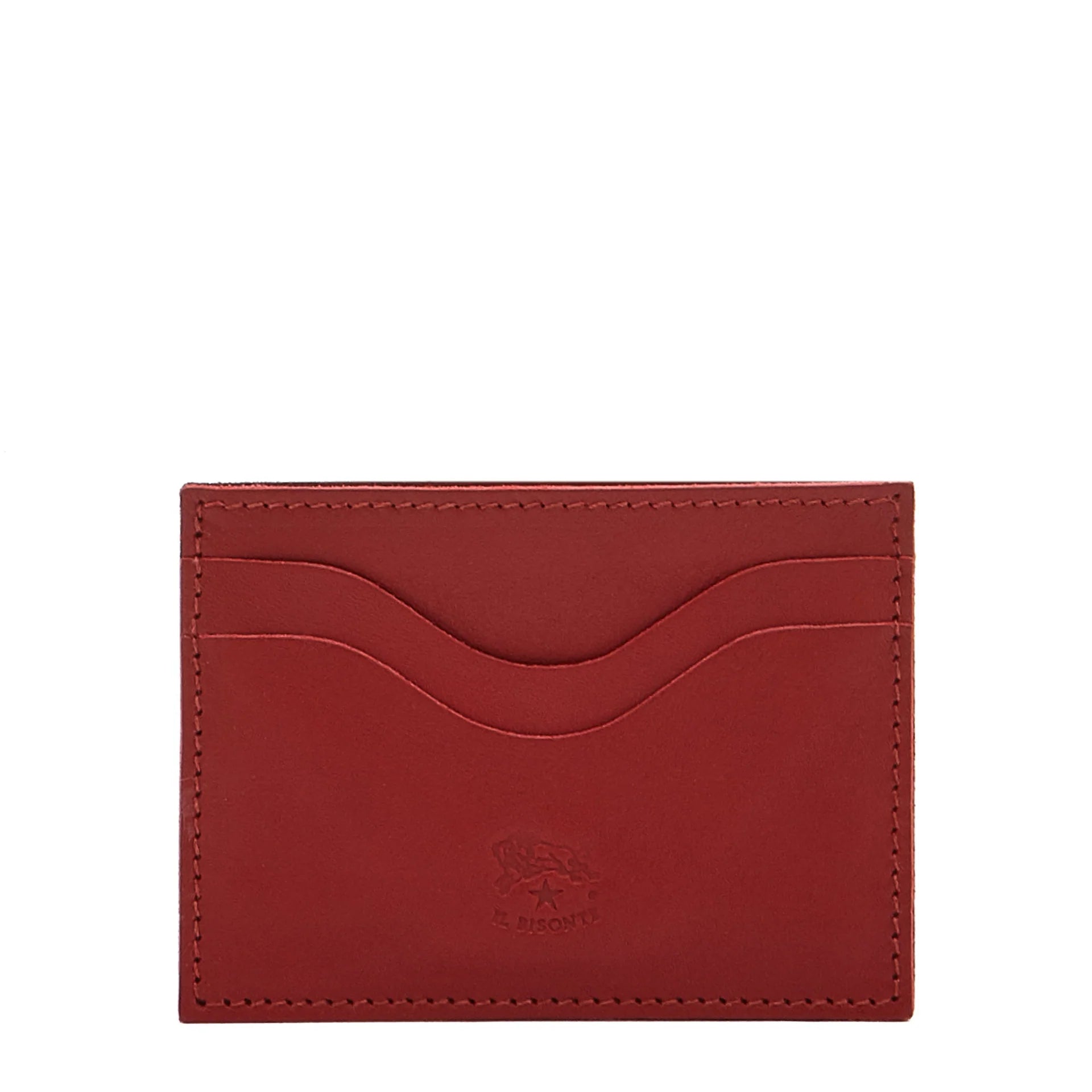 Salina Card Case in Red, from IL Bisonte
