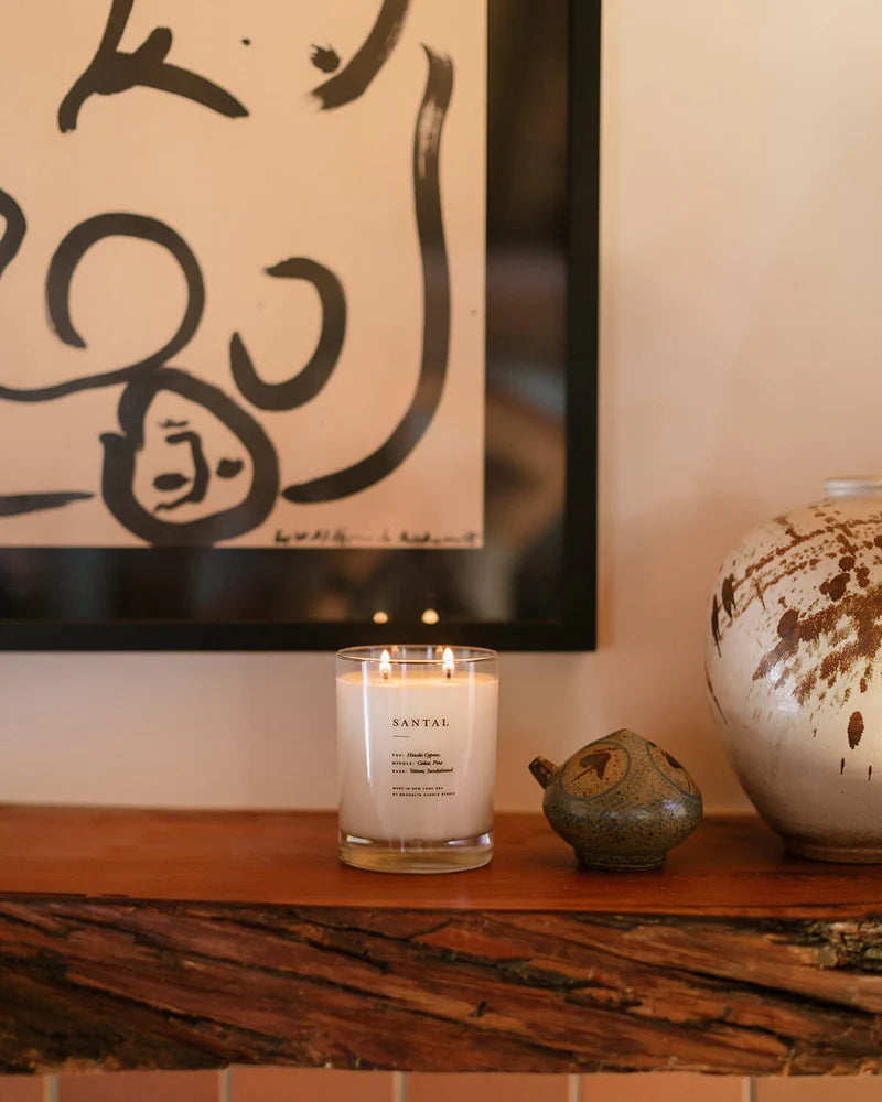 Santal Classic 2-Wick Candle, from Brooklyn Candle Studio