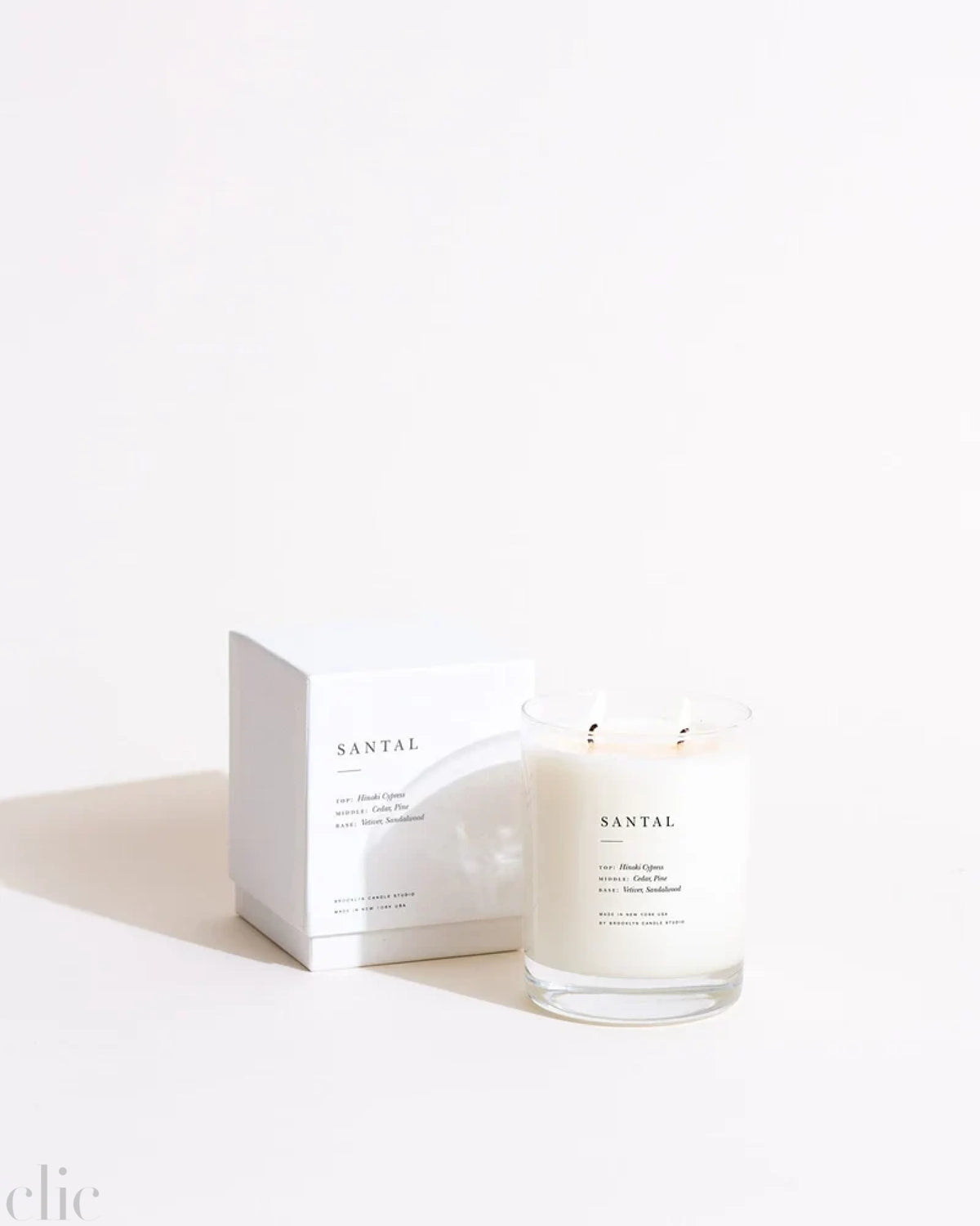 Santal Classic 2-Wick Candle, from Brooklyn Candle Studio