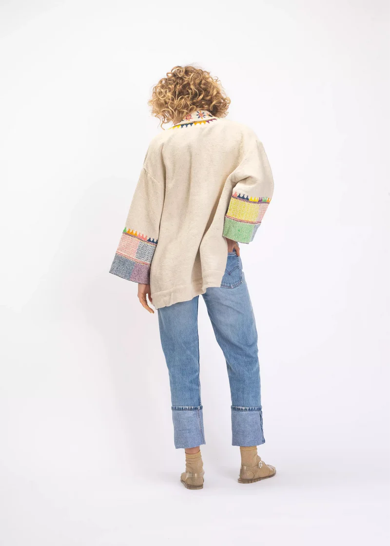 Saraswati Jacket in Cream, from V De Vinster
