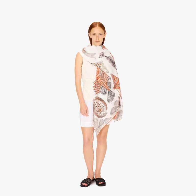 Scarf 100 Poseidon in Natural, from Inoui Editions