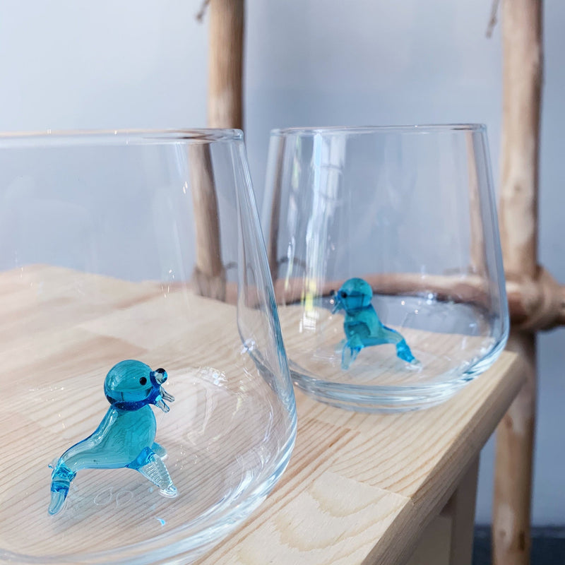 Seal Drinking Glass, from Minizoo