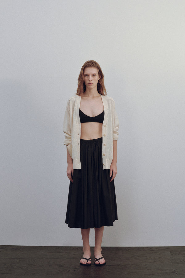 Serto Gathered Skirt in Black, from Nothing Written