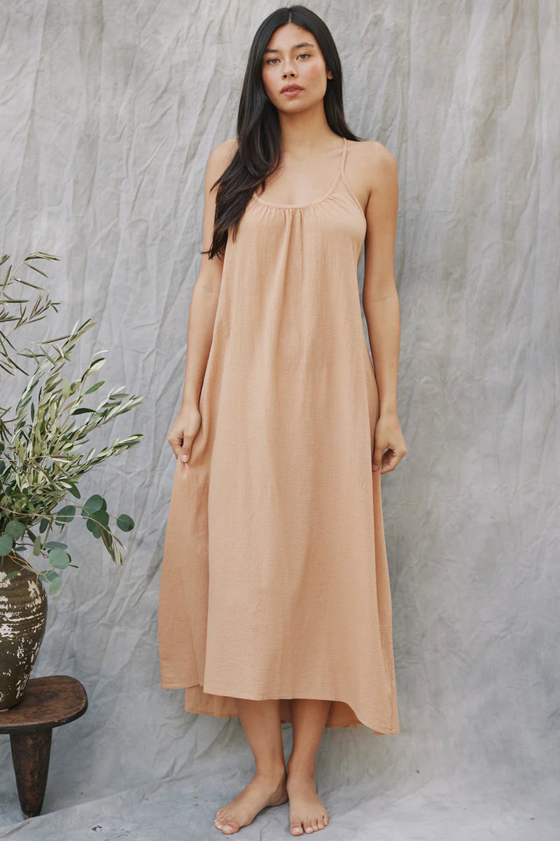 Seychelles Cross Back Maxi Dress in Latte, from 9 Seed