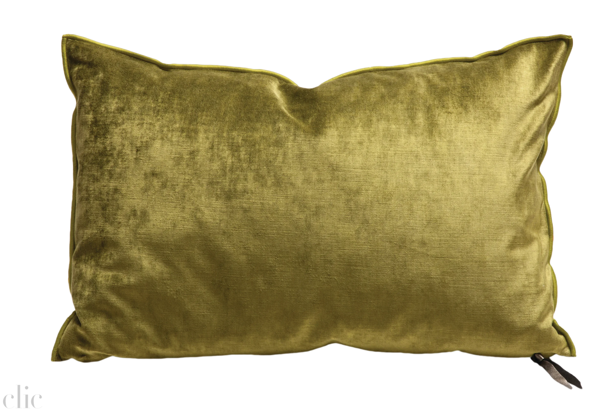 Velvet Pillow 16x24 in Absinthe, from Maison De Vacances