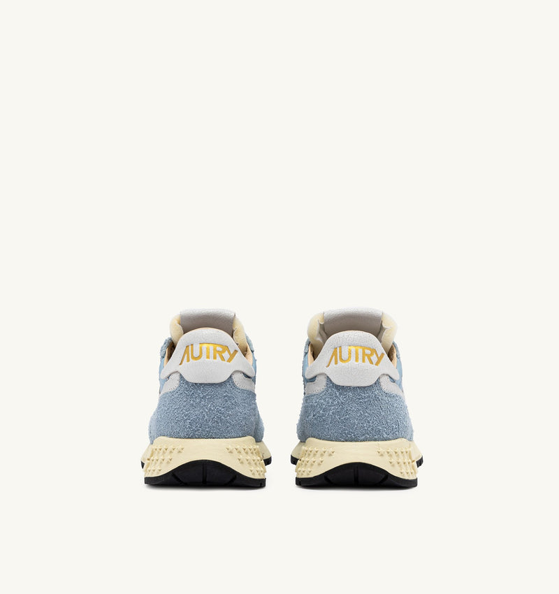 Reelwind Low Sneaker in White and Celestial Blue, from Autry