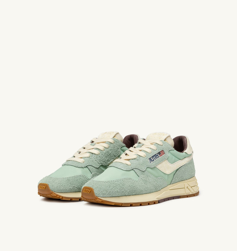 Reelwind Low Sneaker in Green and Nut, from Autry