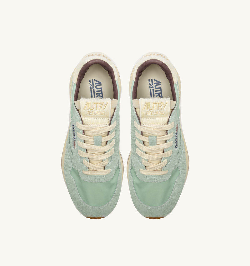 Reelwind Low Sneaker in Green and Nut, from Autry