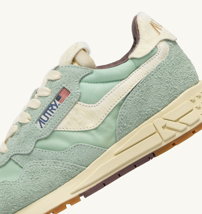 Reelwind Low Sneaker in Green and Nut, from Autry