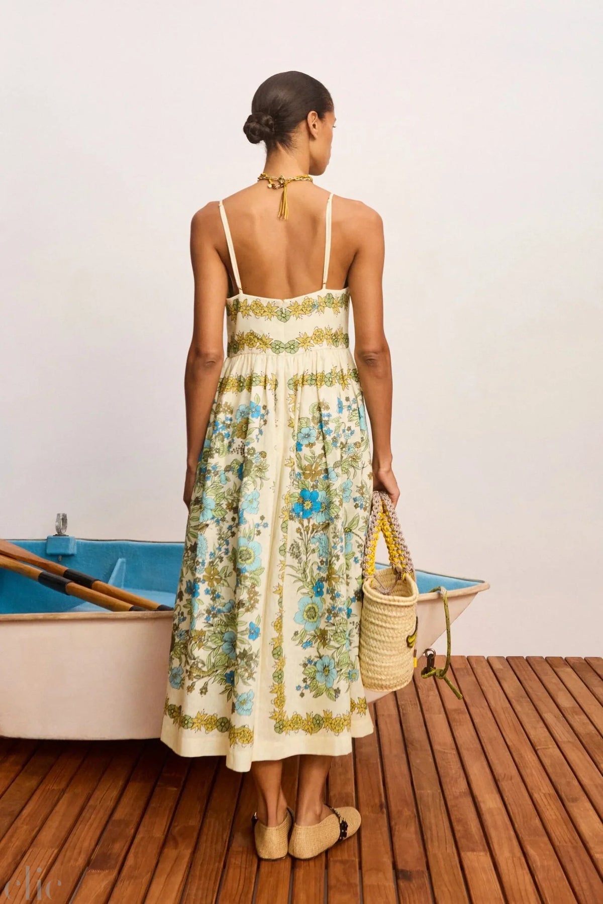 Sophia Linen Midi Dress, from Alemais