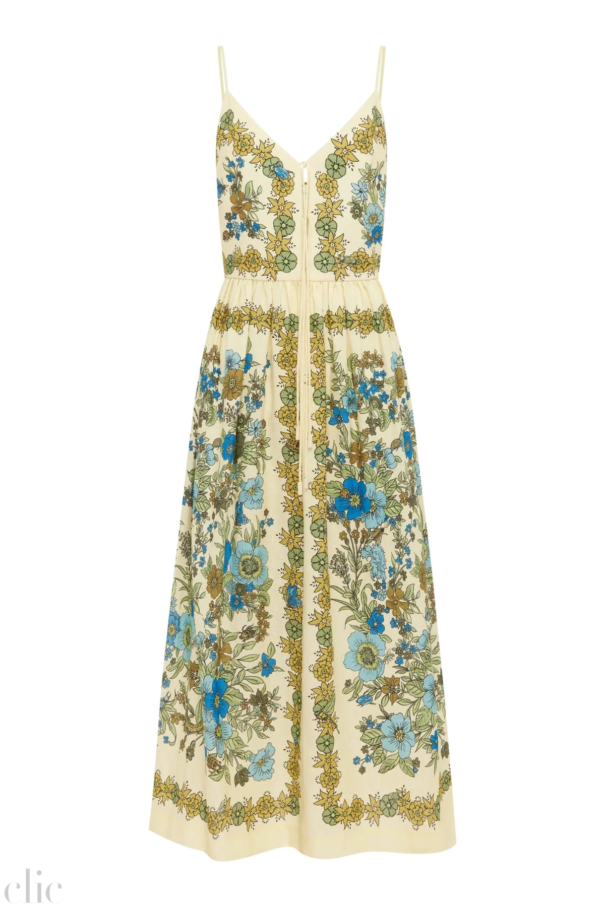 Sophia Linen Midi Dress, from Alemais