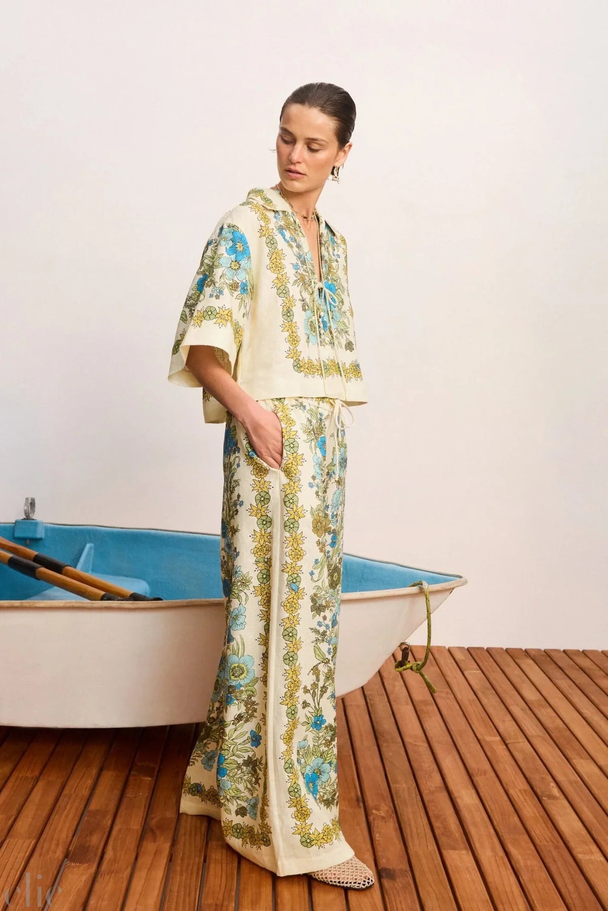 Sophia Linen Top, from Alemais