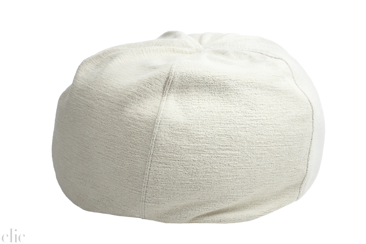 Canvas Pouf in Creme, from Maison de Vacances