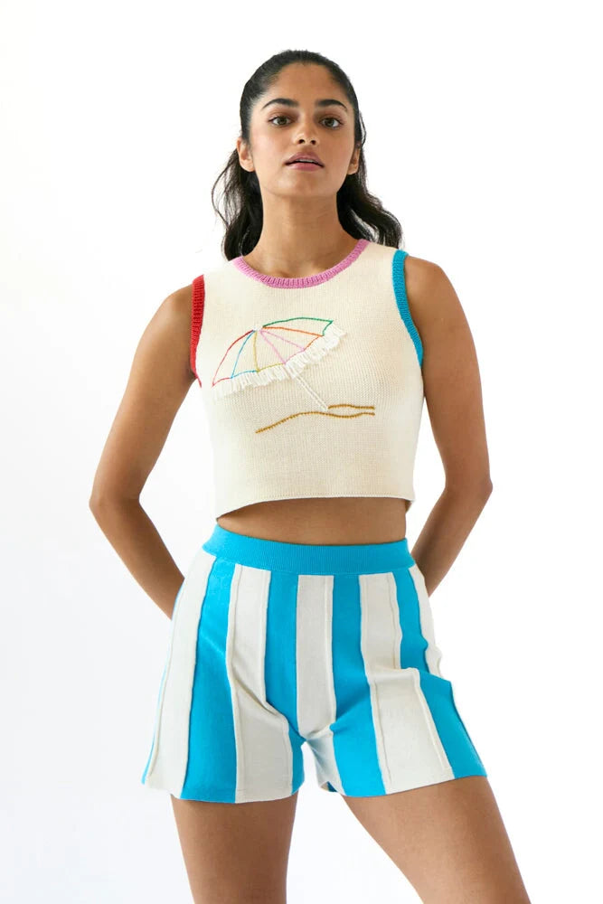 Umbrella Shell Sweater in Sand, from Rachel Antonolf