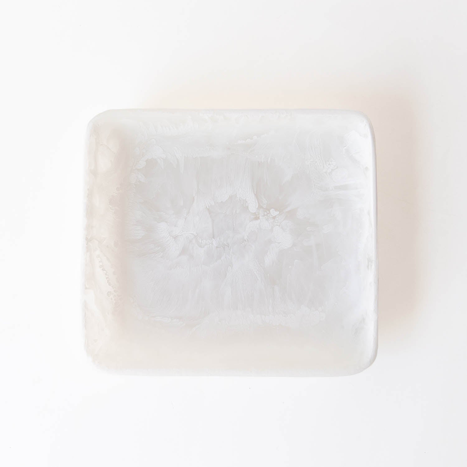 Square Tray in White Swirl, from Nashi Home