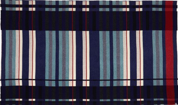 Stolzl Throw in indigo, from Wallace Sewell
