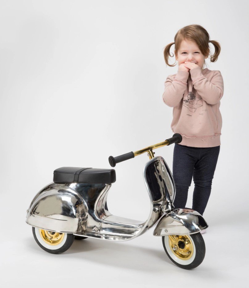 Ambosstoys Primo Ride-on Toy Classic in Stainless Steel