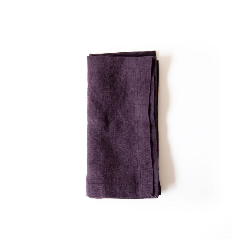 Montana Grape Linen Napkins Set of 2, from Linen Tales