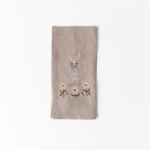 Bunny and Daisies Tea Towel, from Coral & Tusk