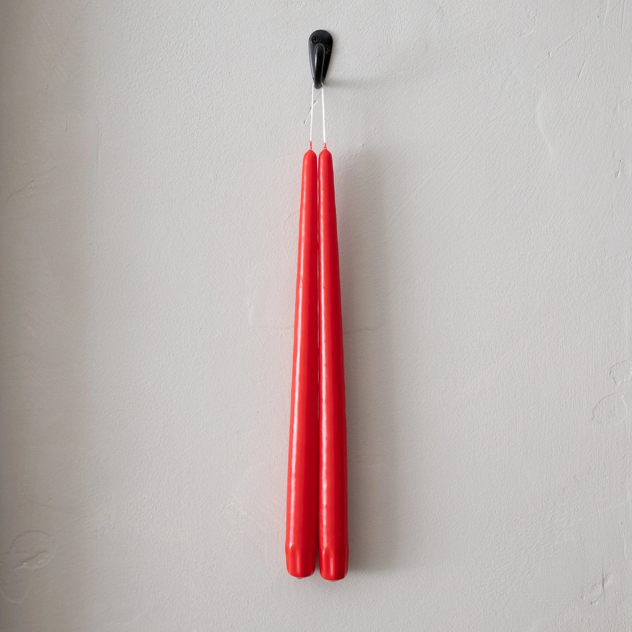 Taper Candles Pair in Christmas Red, from Socco Living