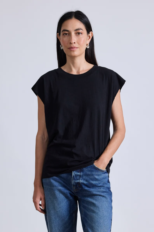 Fuerza Tee in Black, from Apiece Apart