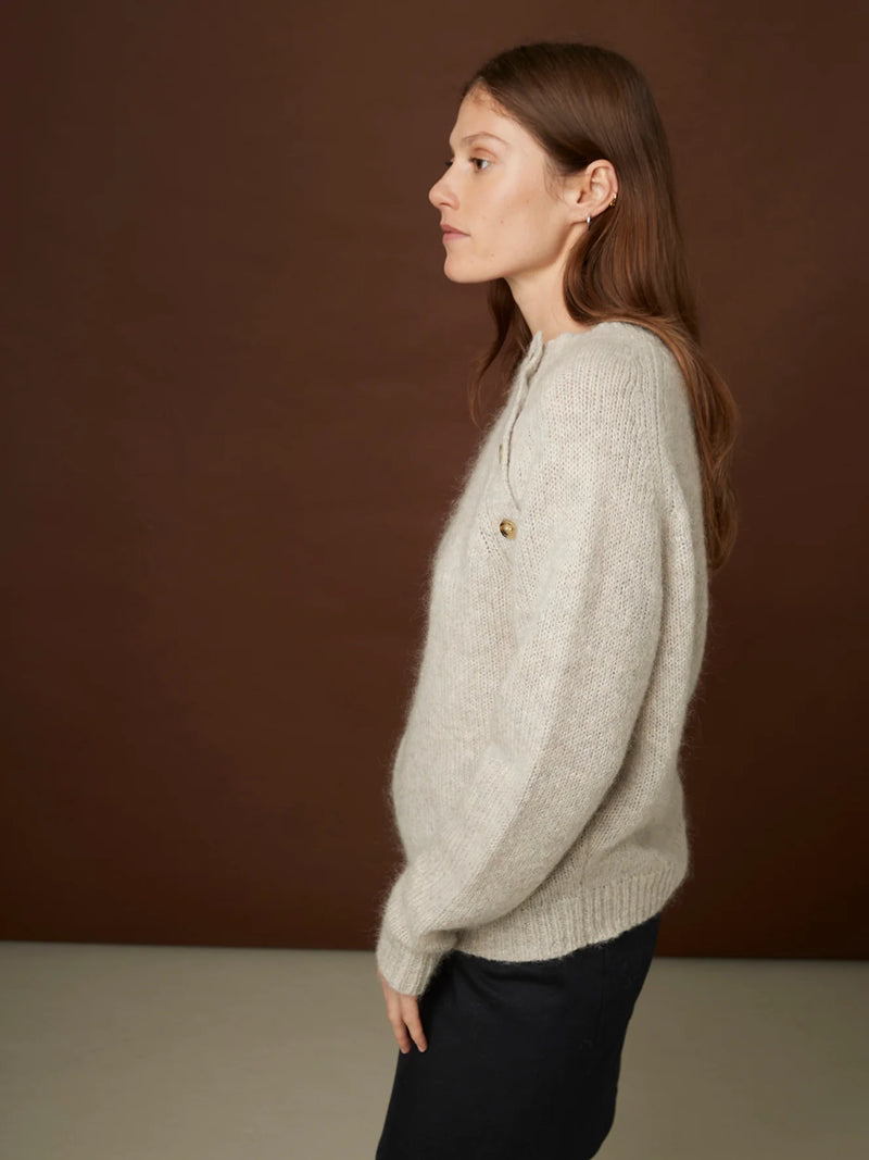 Ash Pullover Sweater in Natural, from Rue Blanche