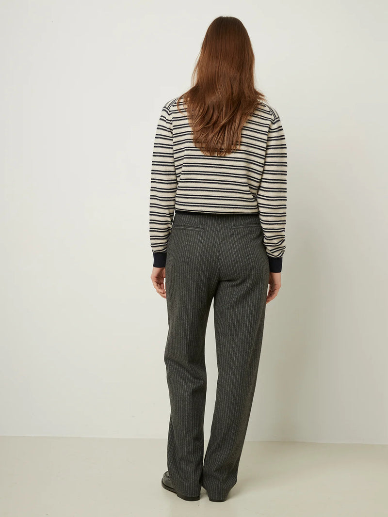 Blue Pants in Grey Stripe, from rue Blanche