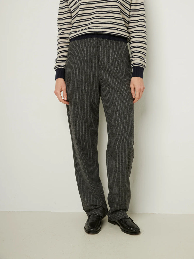 Blue Pants in Grey Stripe, from rue Blanche