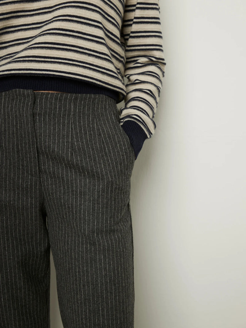 Blue Pants in Grey Stripe, from rue Blanche