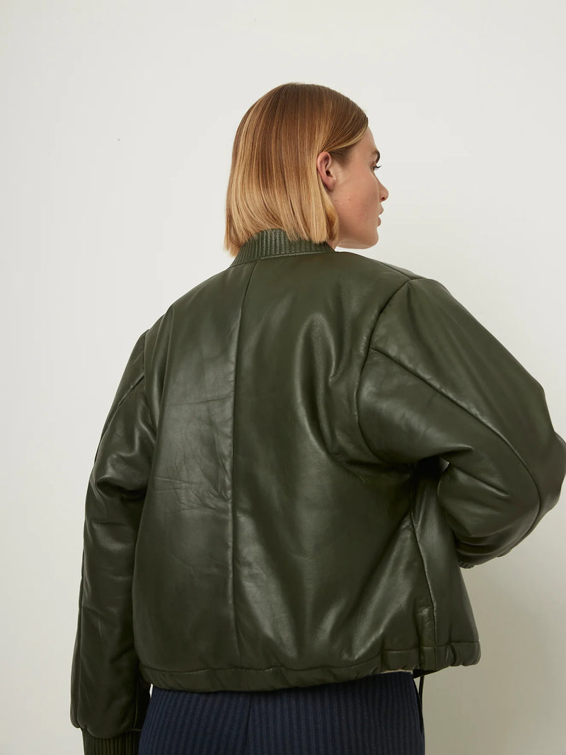 Skin Jacket in Pine, from Rue Blance