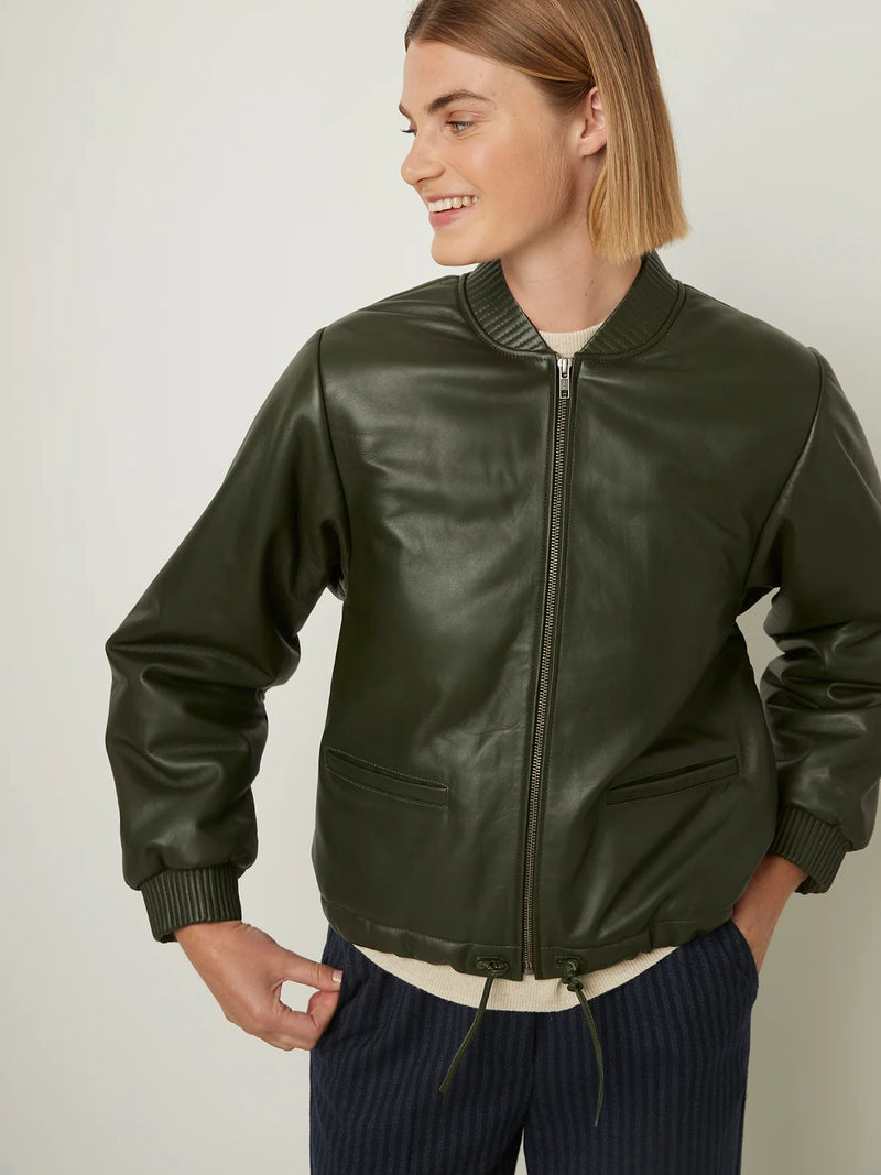 Skin Jacket in Pine, from Rue Blance