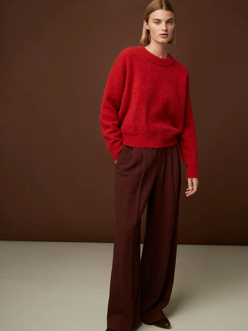 Mokid Pull Sweater in Red, from Rue Blanche