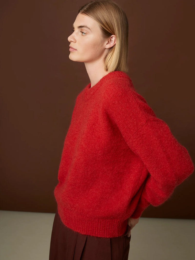 Mokid Pull Sweater in Red, from Rue Blanche