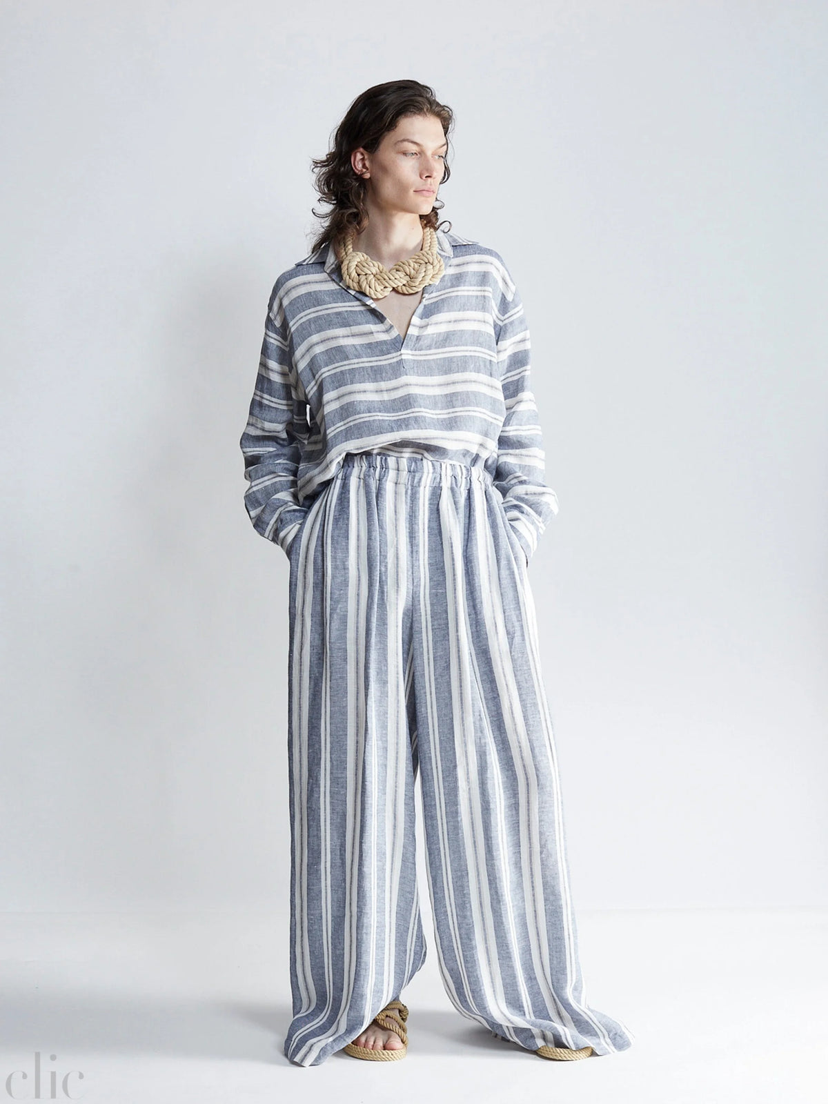Classic Popover in Awning Stripe, from The Salting