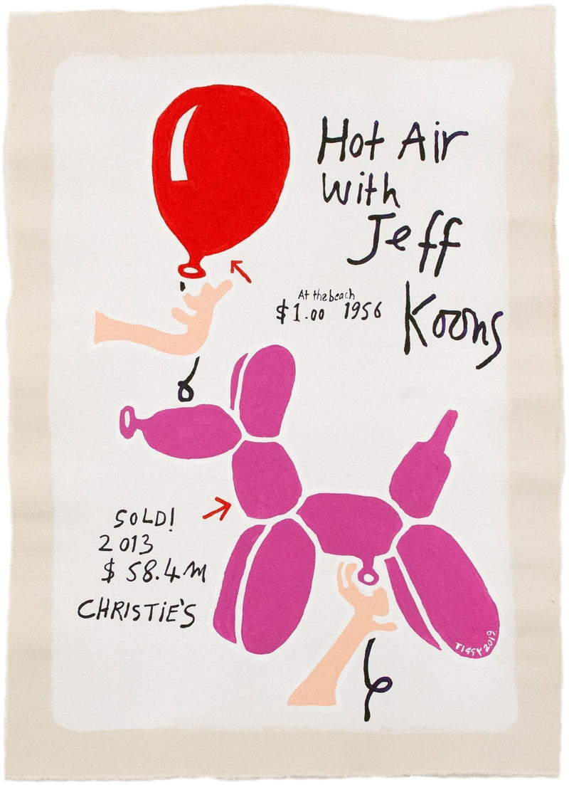 Jeff Koons Hot Air Balloon by Tiggy Ticehurst (Special order)
