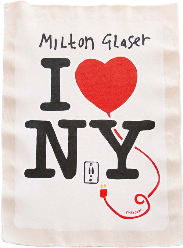 Milton Glaser I love NY by Tiggy Ticehurst