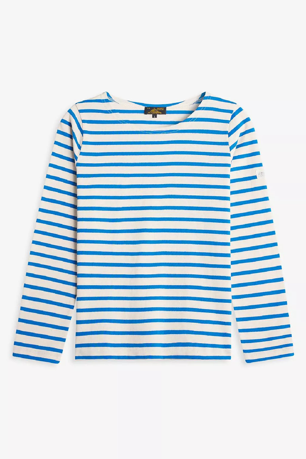 Tilda Long Sleeve Mariniere Shirt in Off Azur, from Le Mont