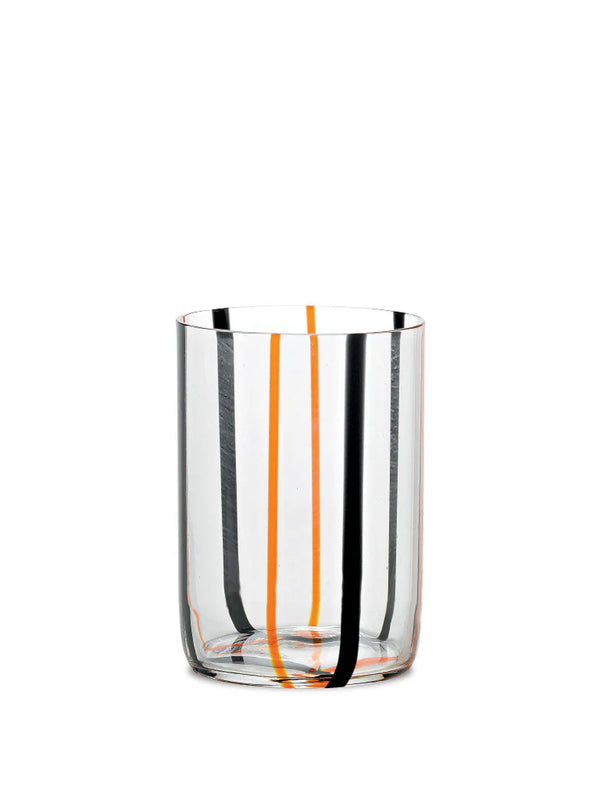 Tirache Tumbler in Black/Orange, from Zafferano