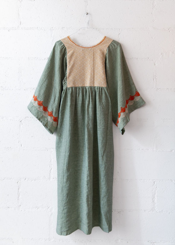 Levante Long Dress in Green, from Nina Leuca