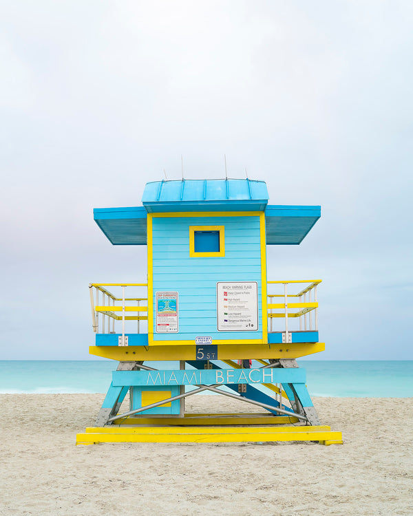 Lifeguard Tower 5th Street, Miami Beach by Tommy Kwak