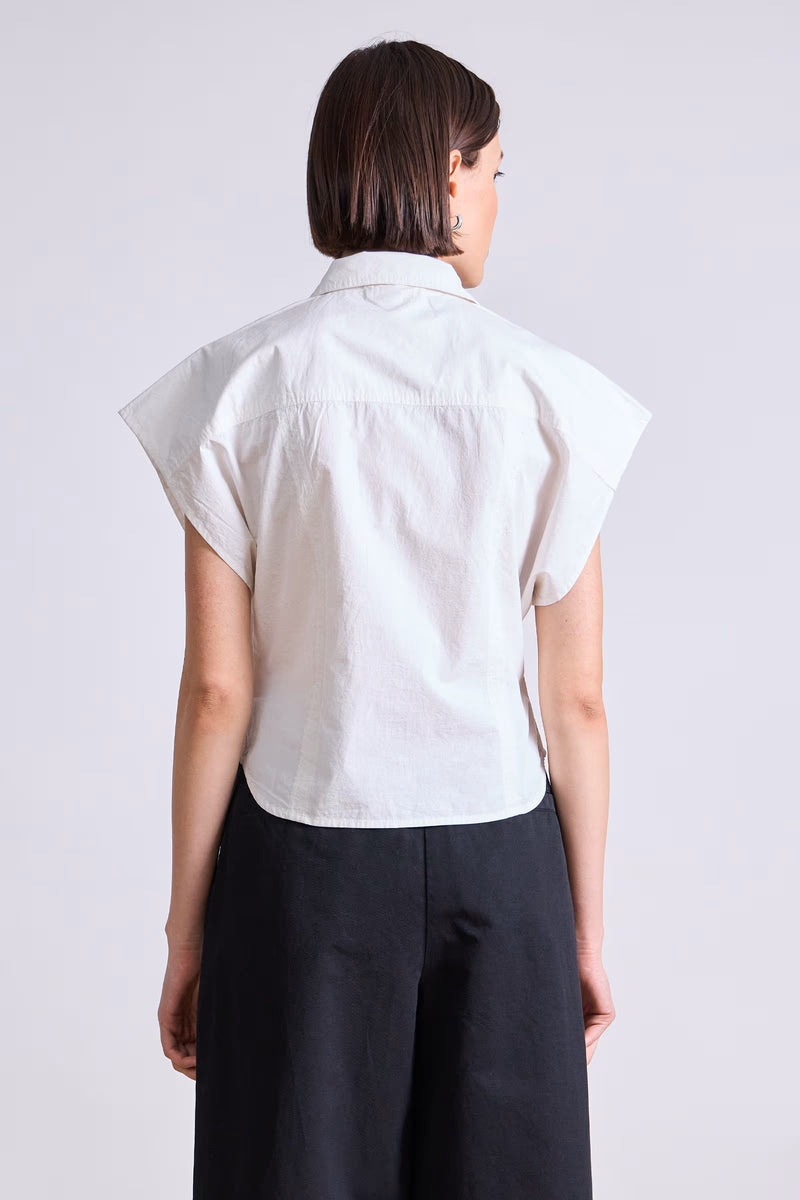 Toni Sleeveless Top in Cream, from Apiece Apart